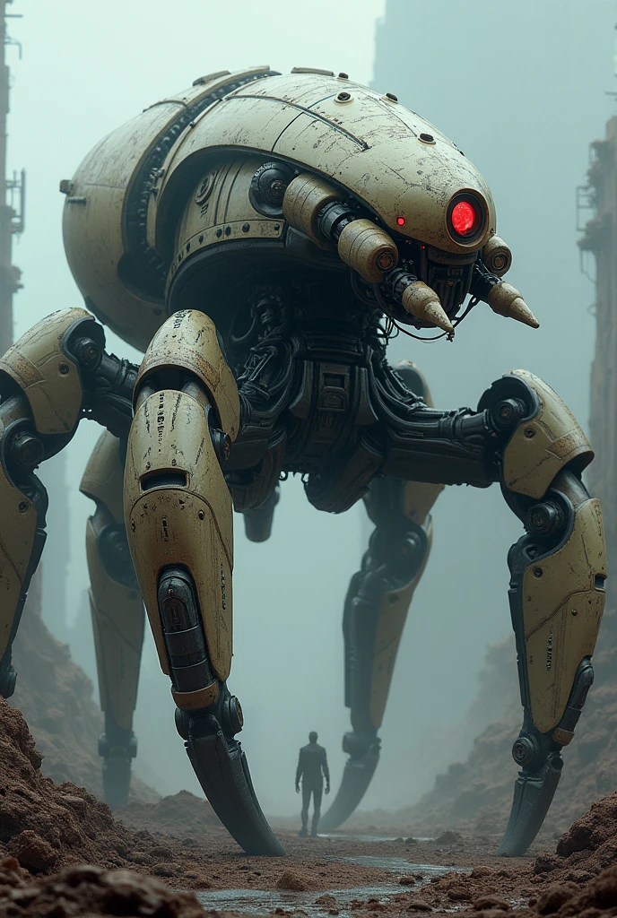 aggressive robot shaped tarantula full image 
