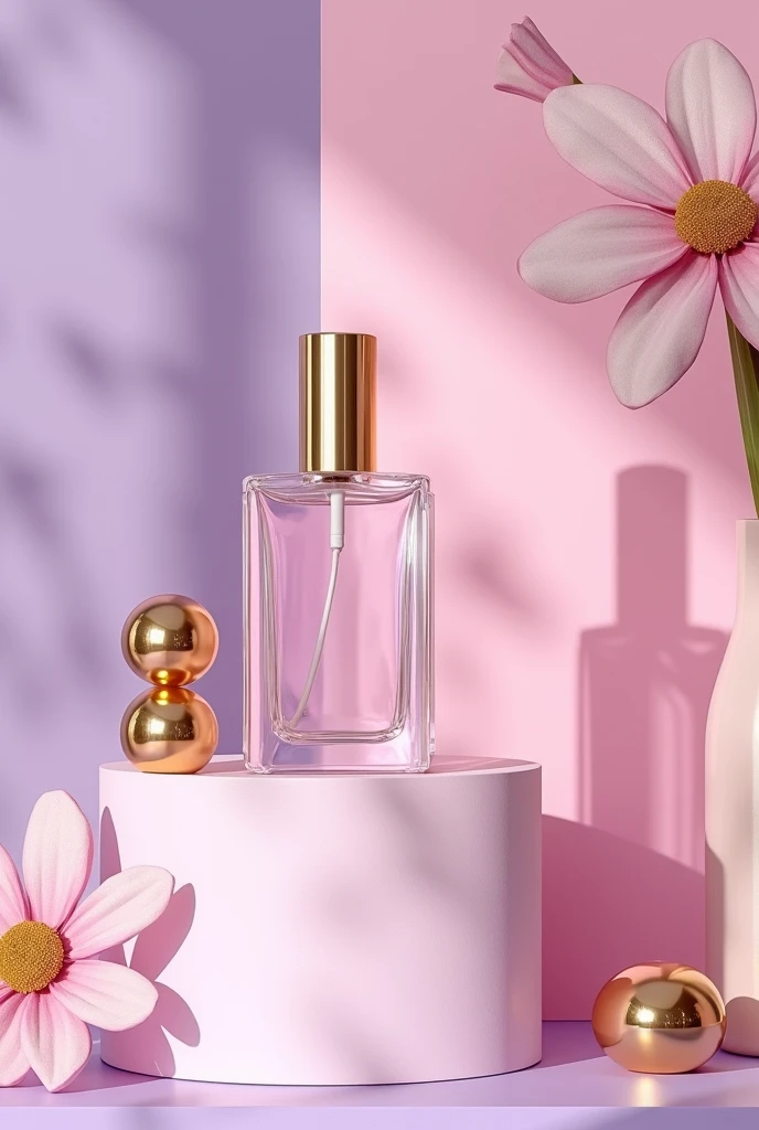 Create a professional Instagram page with the name Royal as if it were the Instagram of a makeup and perfumery brand with the aesthetics of light pink and purple tones.
