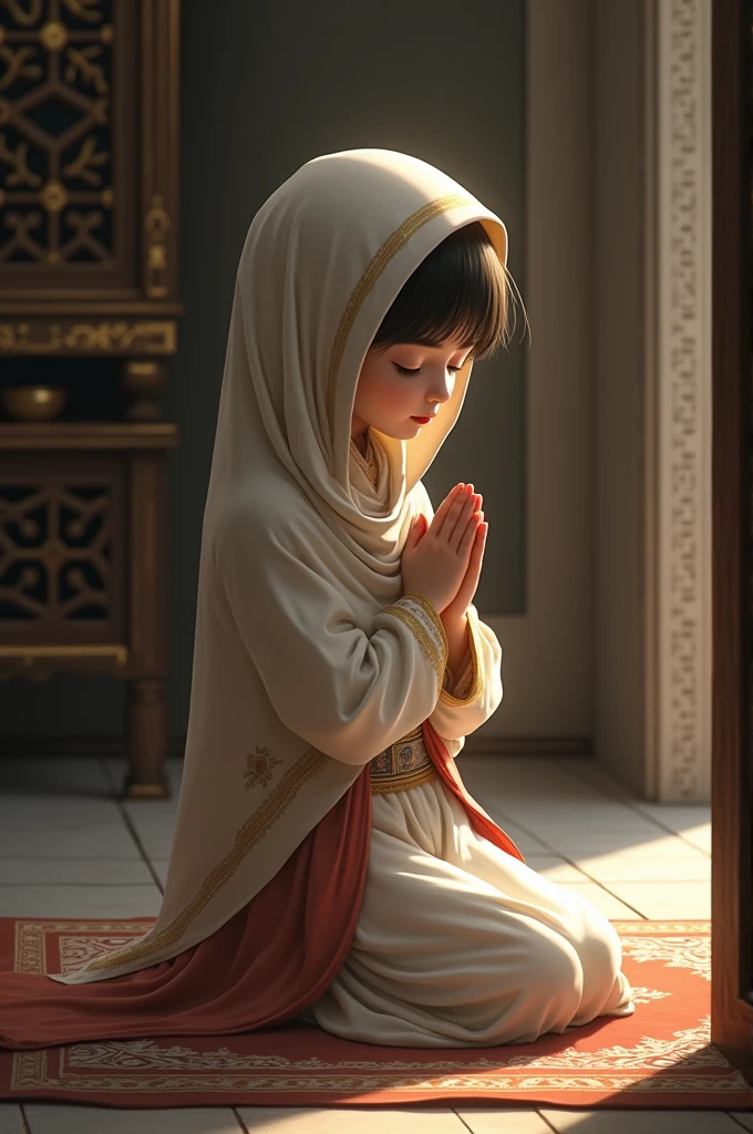 A ??? doing wudu with water. wearing islamic outfit. Picture should be kid doing wudu and his or her face doesn’t appear or reveal