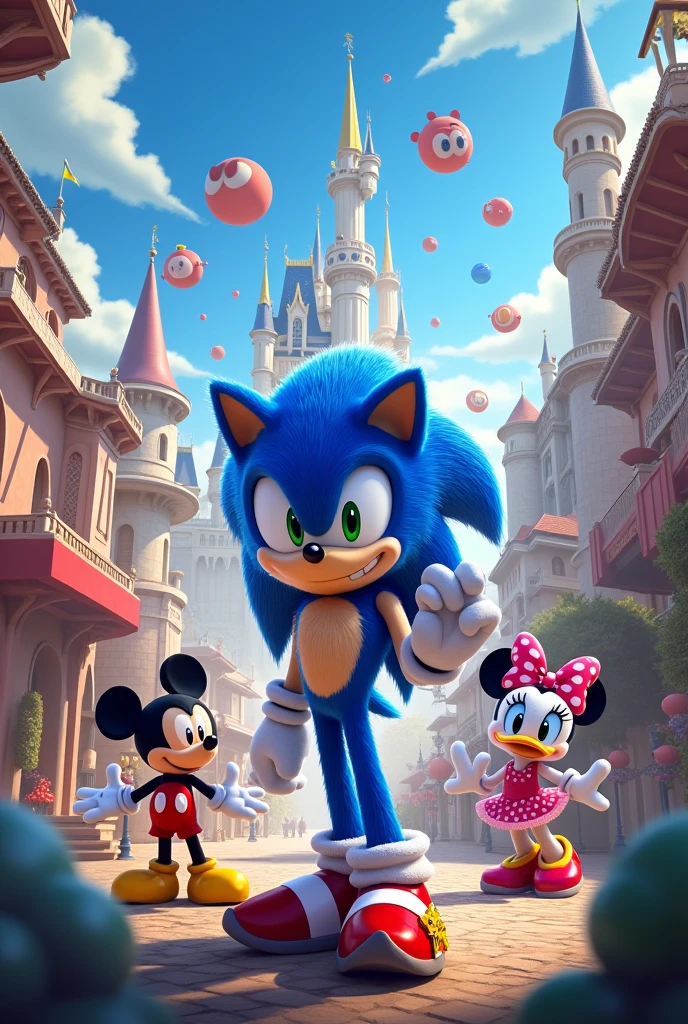 Create a Disney and Paramount movie called Sonic 4