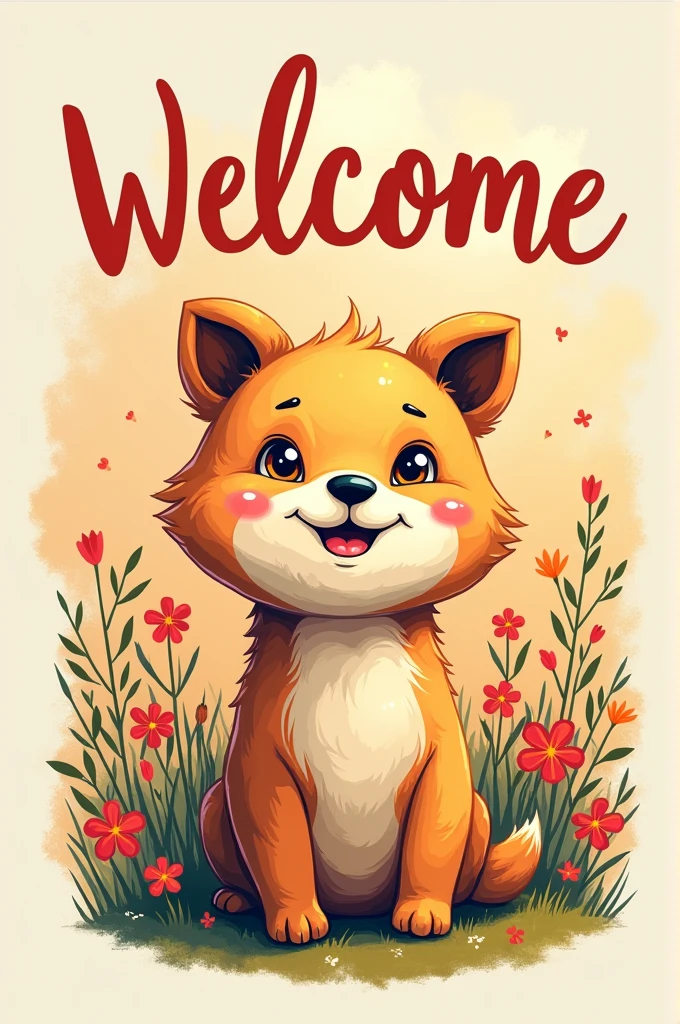 Make a t-shirt with art, welcoming theme