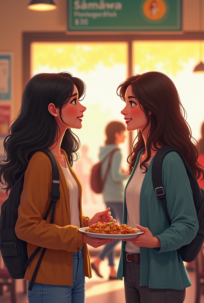 पहली शाखा पर लिखा था: "पहली मुलाकात - जहाँ हमने पहली बार एक-दूसरे को देखा।" सिमरन को याद आया कि पहली मुलाकात कितनी खास थी, जब वे दोनों कॉलेज के कैंटीन में मिले थे और उनकी दोस्ती की शुरुआत हुई थी।