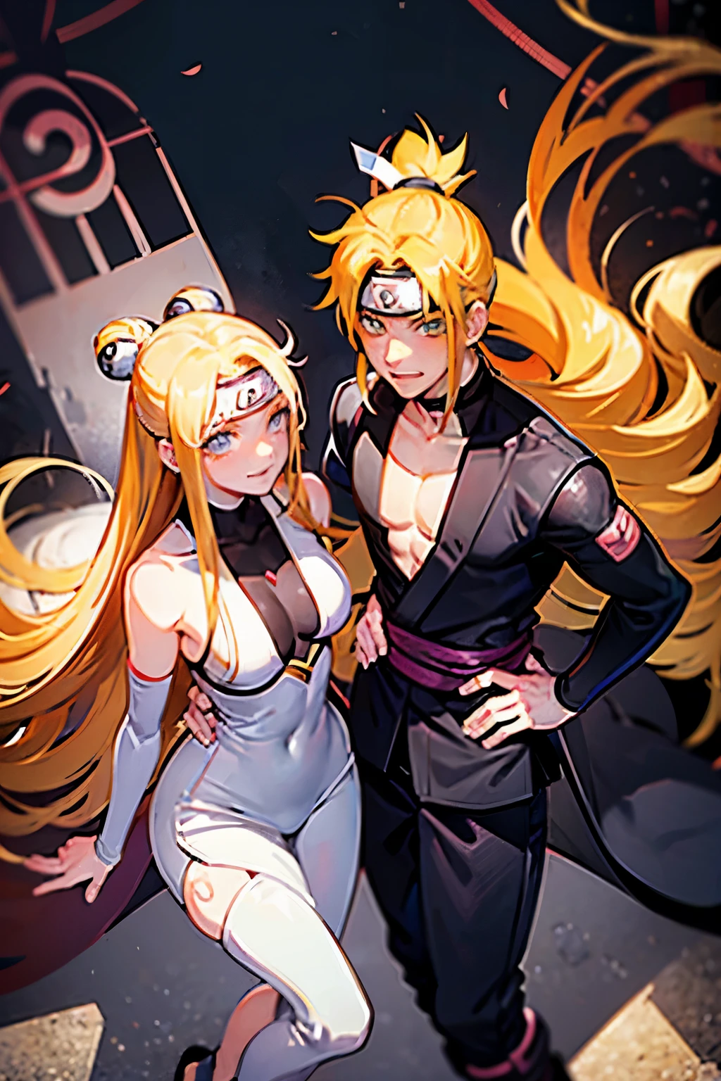 Naruto uzumaki man, and hinata hyuga wedding long hair,