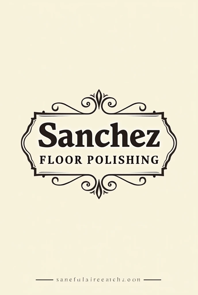 Logo with the name of: (Sanchez Floor Polishing), I want the logo to be a bit classic