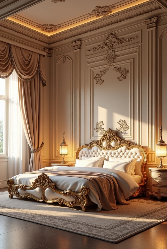 Heaven room with gorgious bed well decorated like legendary