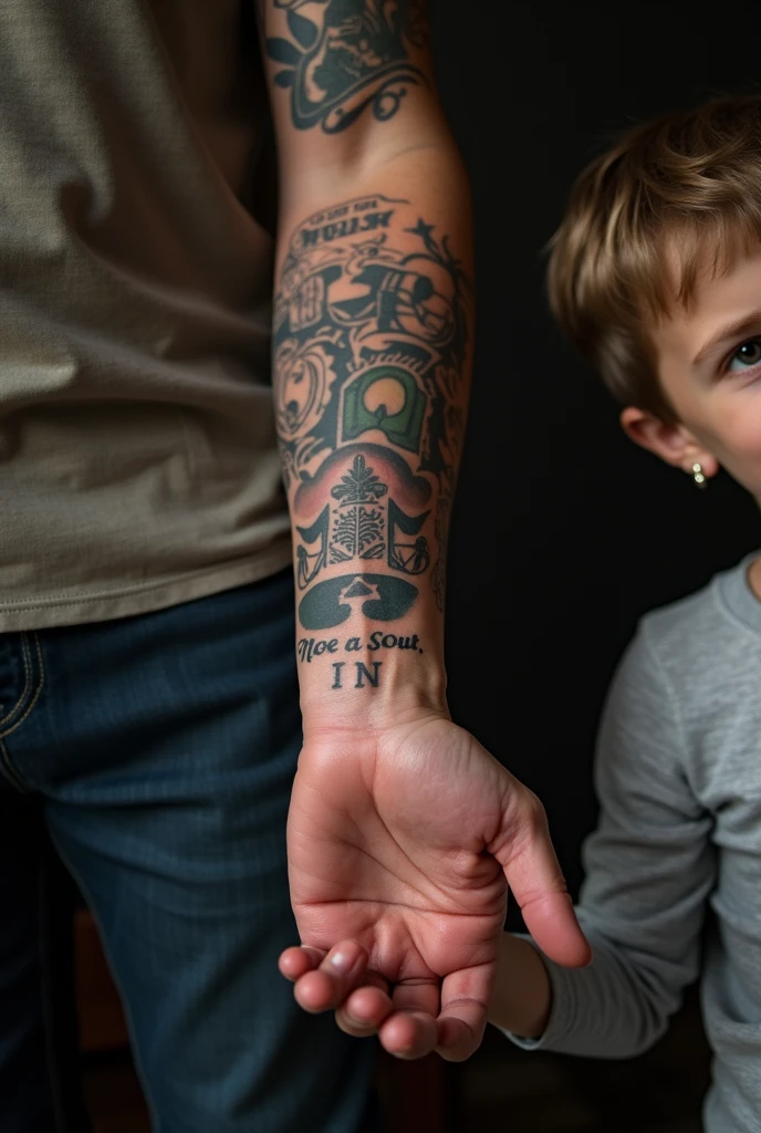 
Father&#39;s tattoo for a son