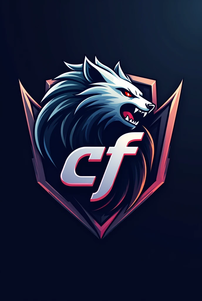 CREATE AN E-SPORTS TEAM LOGO WITH AN ANIMAL IN THE LOGO AND PLACE IT "CF" FEATURED IN THE LOGO