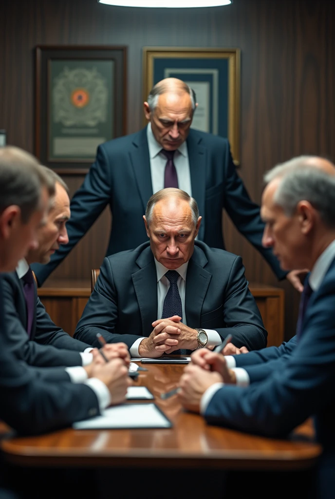 In a scenario of businessmen, Putin furious 
