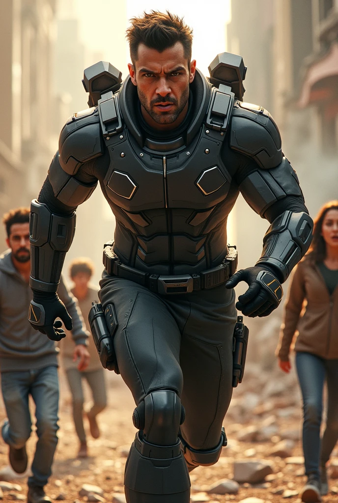Super commando Dhruv saving people
