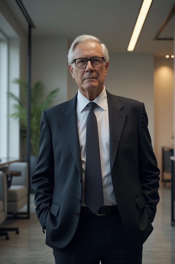 A office man with glasses