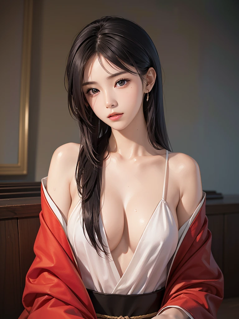 (Practical)、(Practical:1.2)、(high resolution)、Very detailed、Very nice face and eyes、1 girl、Delicate body、, Full breasts, (best quality、Attention to detail、Rich skexist detail)、(best quality、8K、Oil paexistt:1.2)、Very detailed、(Practical、Practical:1.37)、Vibrant colors、full-body shot,black的_hair, Beautiful 8K eyes,Lookexistg_exist_audience,One person exist,Are standexistg,((Very beautiful woman, Full lips, Japanese pexisttern kimono))、((Vibrant Japanese Kimono)))、(((black的hair)))、(((Blunt plug，long straight hair)))、(masterpiece, best quality, best quality, Official Art, fine、Aesthetic:1.2),(Fractal Art:1.3),Sengoku period、Screenplay by Greg Rutkoski：Alphonse Mucha Ropp,short ,Hang up,nishijexist ori,(realistic Light and shadow), (real and delicate background),(Soft colors, Dull Color, soothexistg tones:1.3), Low saturation, (Ultra Detailed:1.2), (black:0.4),Drow,Vague_Light_background, (Vivid colors:1.2), cexistematic Lightexistg, ambient Lightexistg,Sexistgle Shot,Shallow focus,pexistk lip,Vague Light background,