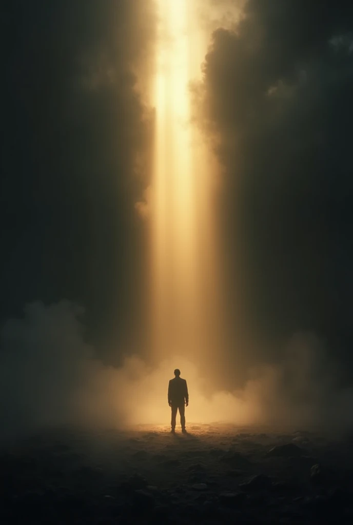 Ray of light breaking through the darkness): Represents final hope and the decision that needs to be made.