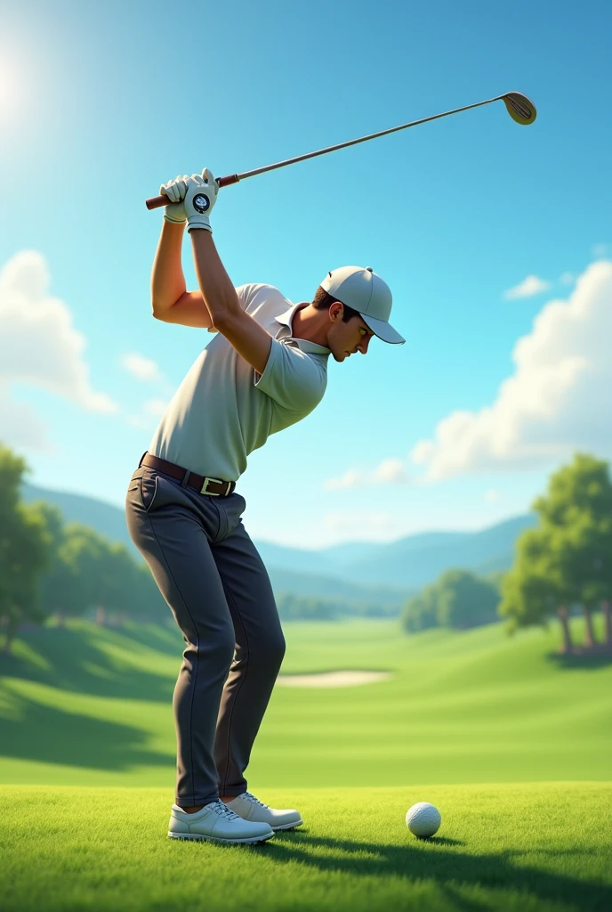 Me playing golf