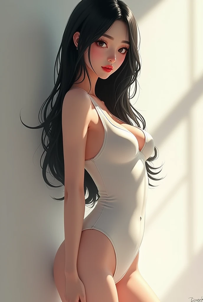 (Photorealism:1.2) naked japanese woman with big boobs and ass 