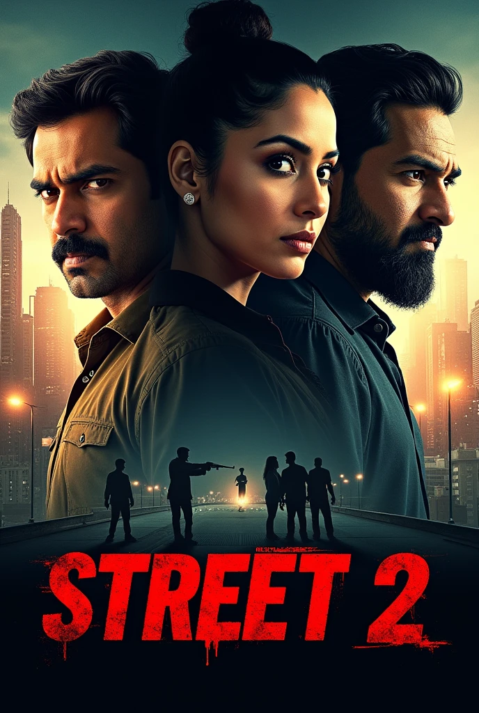 Stree 2 Poster with sradha kapoor , Rajkumar rao , pankaj tripathi 