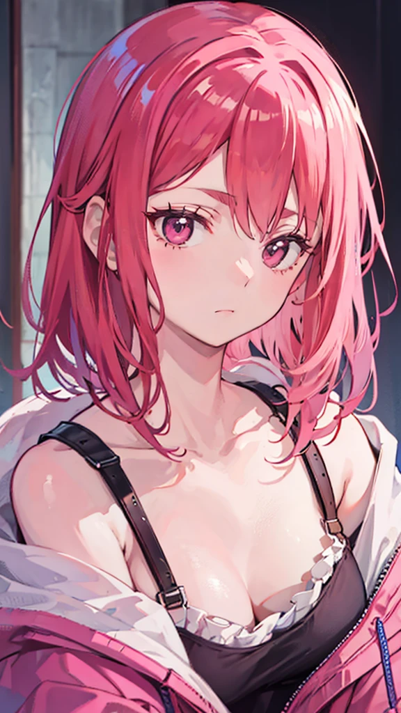 masterpiece, best quality, Pink Hair, Pink Eyes,, masterpiece, best quality,