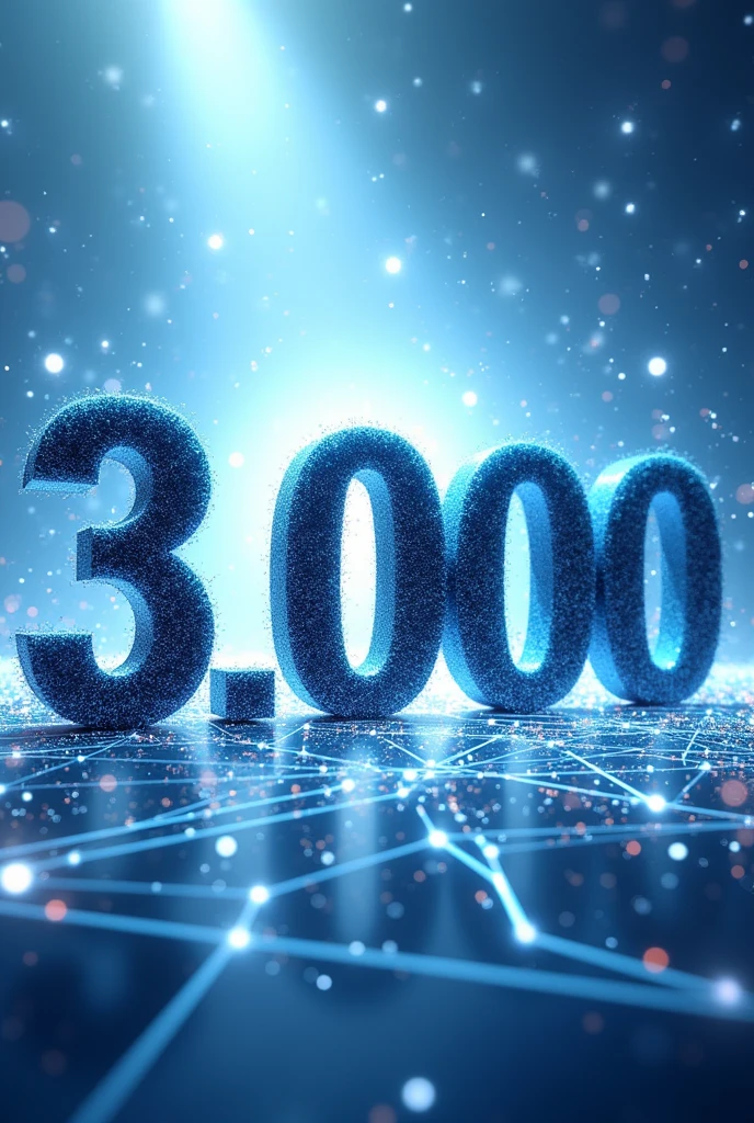 Add LinkedIn logo in image
A visually striking and creative image celebrating the achievement of 3000 followers on LinkedIn. The image should feature the number '3000' prominently in a sleek, modern font, with subtle LinkedIn branding elements such as the LinkedIn logo or color scheme (blue and white). The background can be dynamic, with a digital or abstract design that conveys growth and connection, such as a network of nodes or lines connecting people. There can be celebratory elements like confetti or subtle lighting effects to add a sense of achievement.
Make sure add LinkedIn logo and nd make it very creative and innovative . Add LinkedIn logo