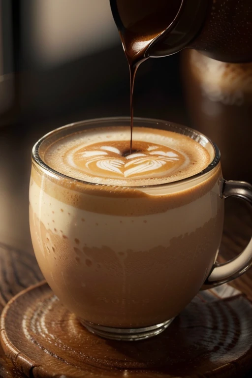 a cup of coffee, detailed realistic 3d render, glass cup, steaming hot coffee, swirling latte art, warm lighting, soft focus, intricate details, photorealistic, high quality, masterpiece, cinematic lighting, (best quality,4k,8k,highres,masterpiece:1.2),ultra-detailed,(realistic,photorealistic,photo-realistic:1.37)