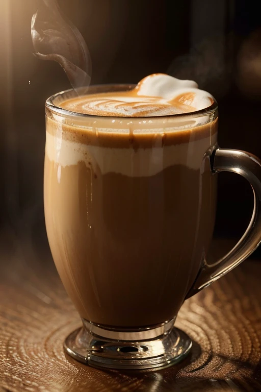 a cup of coffee, detailed realistic 3d render, glass cup, steaming hot coffee, swirling latte art, warm lighting, soft focus, intricate details, photorealistic, high quality, masterpiece, cinematic lighting, (best quality,4k,8k,highres,masterpiece:1.2),ultra-detailed,(realistic,photorealistic,photo-realistic:1.37)