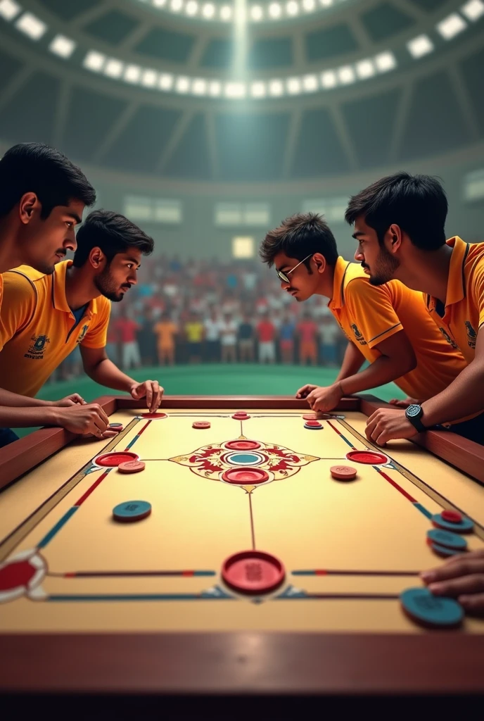 Nepal Vs India carrom board computation