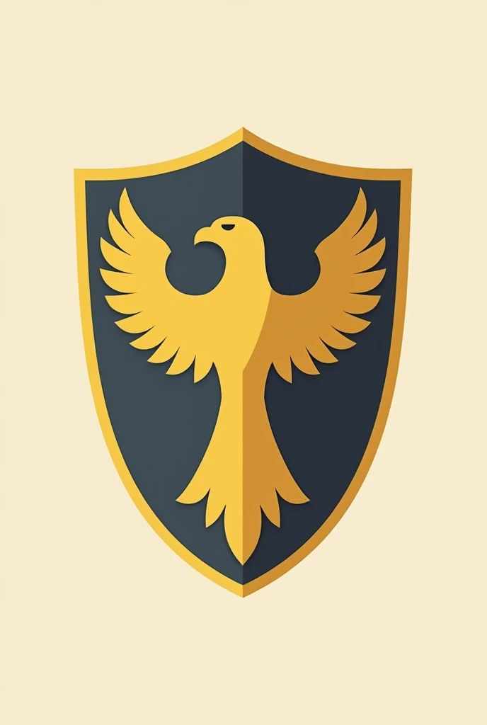 Shield of a golden falcon and that is minimalist