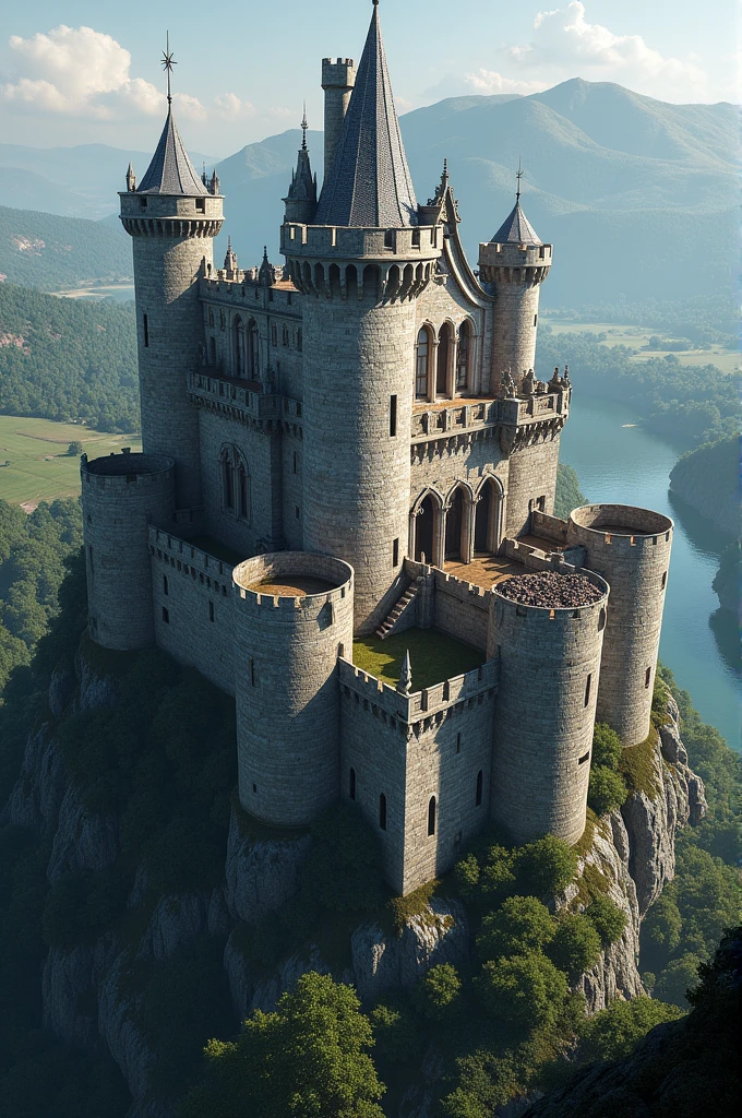 Medieval realistic castle