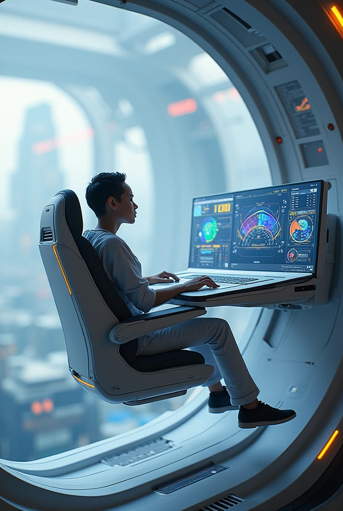 cockpit、All-sky monitor、360° Monitor、View AR support information、Real、The seat appears to be floating in the air。