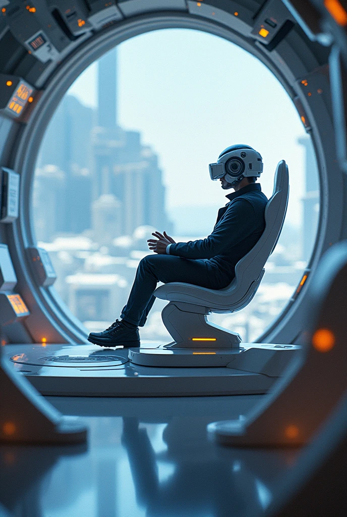 cockpit、All-sky monitor、360° Monitor、View AR support information、Real、The seat appears to be floating in the air。