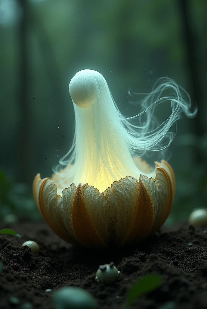 ghost, coming out of a seed