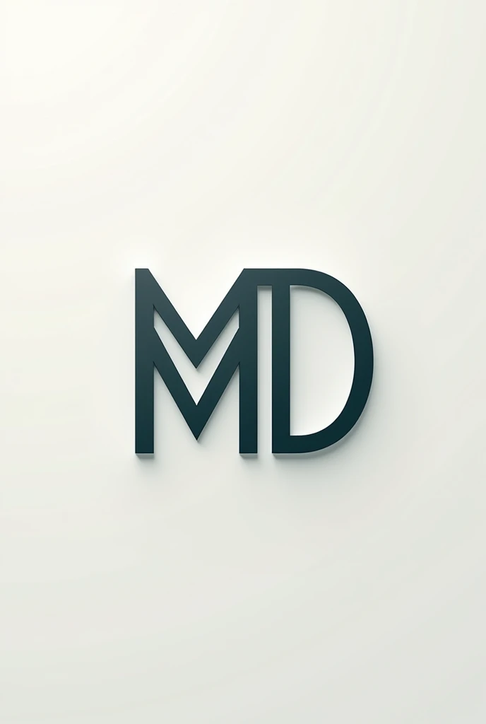 Generate a logo with the initials MD in high quality for me 