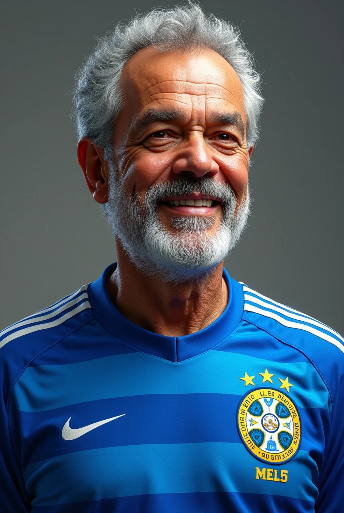 Lula wearing a Cruzeiro shirt 