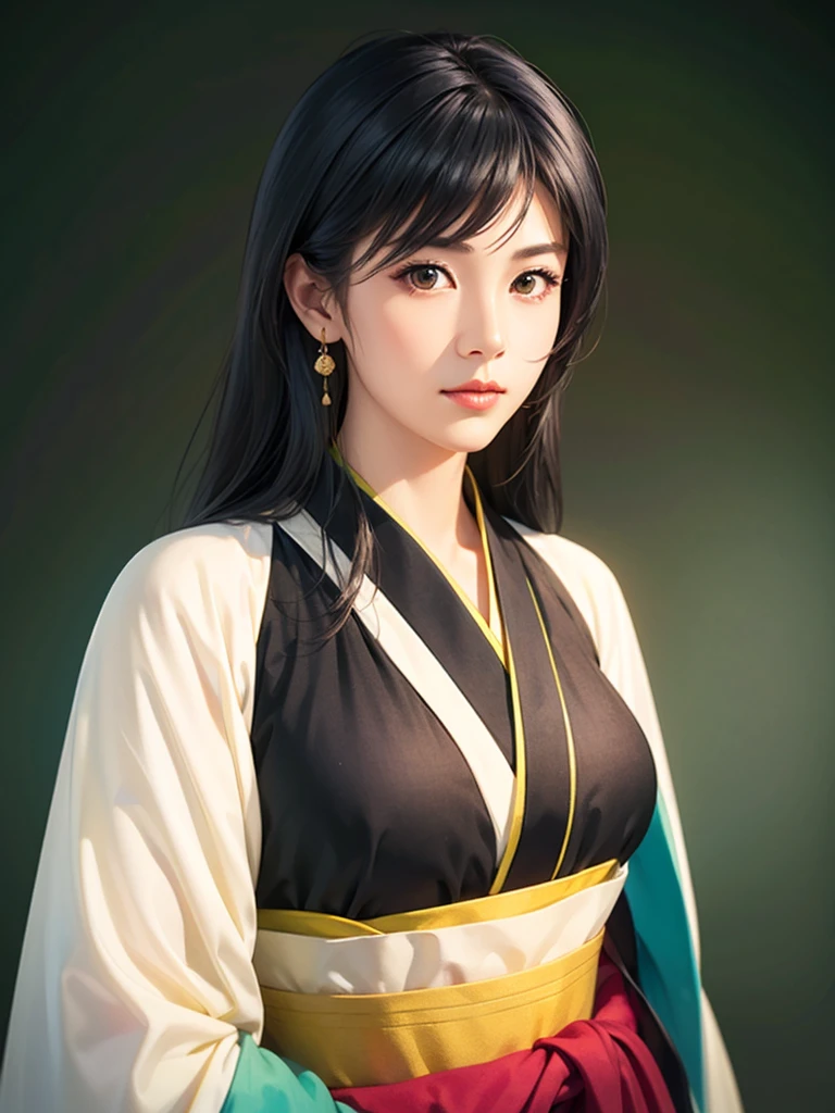 (Practical)、(Practical:1.2)、(high resolution)、Very detailed、Very nice face and eyes、1 girl、Delicate body、, Full breasts, (best quality、Attention to detail、Rich skexist detail)、(best quality、8K、Oil paexistt:1.2)、Very detailed、(Practical、Practical:1.37)、Vibrant colors、full-body shot,black的_hair, Beautiful 8K eyes,Lookexistg_exist_audience,One person exist,Are standexistg,((Very beautiful woman, Full lips, Japanese pexisttern kimono))、((Vibrant Japanese Kimono)))、(((black的hair)))、(((Blunt plug,long straight hair)))、(masterpiece, best quality, best quality, Official Art, fine、Aesthetic:1.2),(Fractal Art:1.3),Sengoku period、Screenplay by Greg Rutkoski:Alphonse Mucha Ropp,short ,Hang up,nishijexist ori,(realistic Light and shadow), (Soft colors, Dull Color, soothexistg tones:1.3), Low saturation, (Ultra Detailed:1.2), (black:0.4),Drow,Vague_Light_background, (Vivid colors:1.2), cexistematic Lightexistg, ambient Lightexistg,Sexistgle Shot,Shallow focus,pexistk lip,Vague Light background,