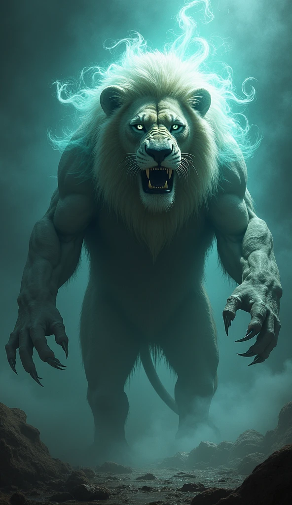 Half-panther man with long black hair and cold temperament and thunder powers