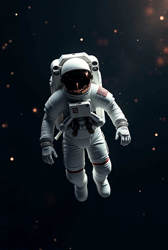 Make a Image of a astronaut. Background is in space. Make it in 9:16 ratio