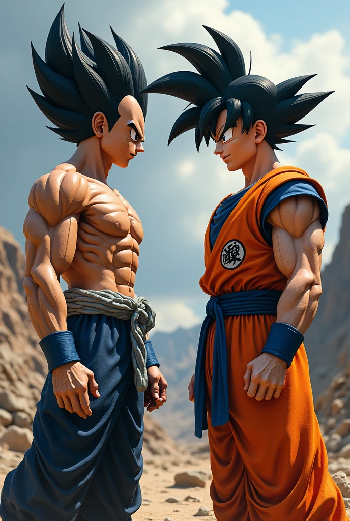 REALISTIC VEGETA AND GOKU