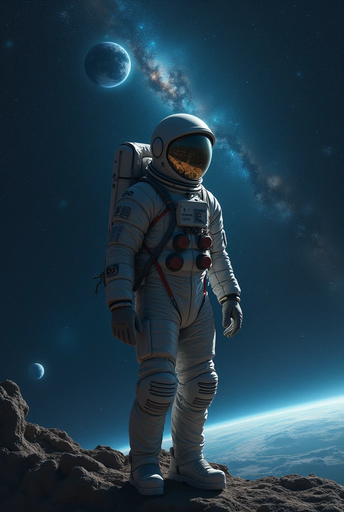 The Man looking at deep space