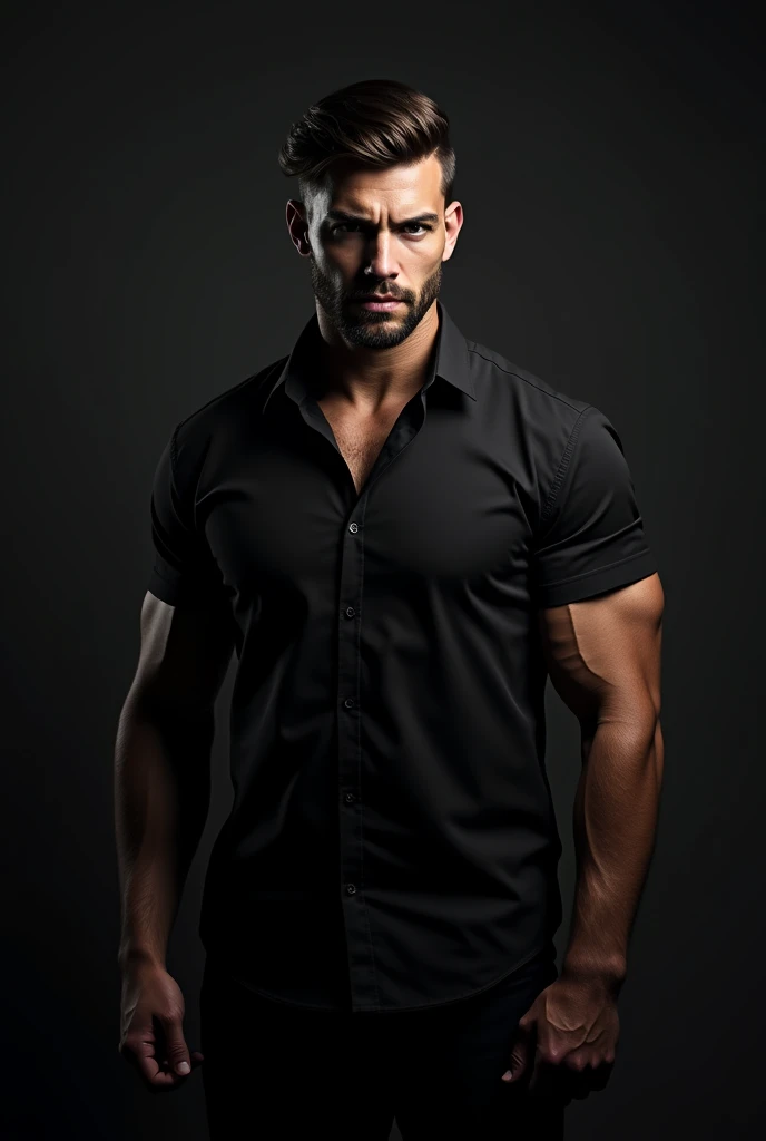 ONE MAN BLACK FULL ARMS SHIRT 
