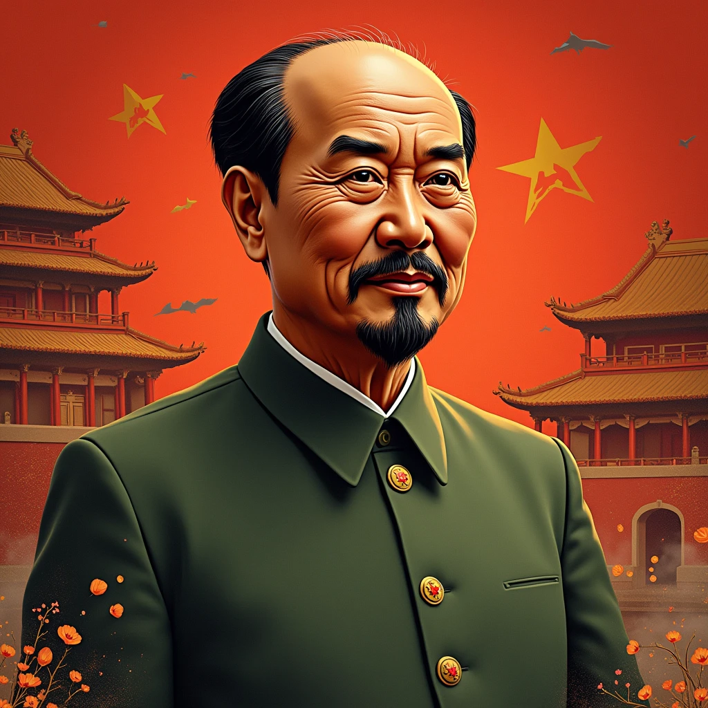 Create me a theme avatar 2/9 of Vietnam has a real picture of President Ho Chi Minh