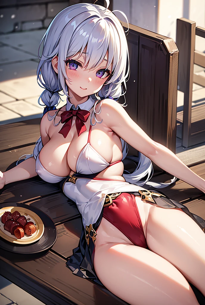 ((masterpiece)), ((Best quality)), (high resolution), (illustration), (an extremely delicate and beautiful), (ultra detailed beautiful face and eyes), nsfw, 1girl, leaning forward, YukineChris, long hair, purple eyes, twintails, low twintails, ahoge, large breasts, fishnet pantyhose, red a bow tie, volumetric lightning,
detailed skin texture, detailed, volumetric shadow, anime screencap,Highest quality, Sorceress, ancient babylonian nobility, ((tan skin:1.2)), (brown skin color),Long hair, twin braids, hair ornament, wine colored hair, smile, Below average size breasts, bare shoulders, (underboob:0,Red leotard)clothes get torn、Cross your arms,front、Leg spread、Groin、bikini、Two Piece、Yukine Chris、Bi、紺Bi、Wet、On the skin、Wet condition、Wet_shirt,Wet _underwear、tear_underwear
8K, masterpiece, Best_quality, high_resolution, ultra_details, detailed, 1girl, 独奏, looking_at_viewer, upper_body, braid, blurry, bangs, white_hair, blurry_background, cchurch, Blue_dress、hair_ribbon, hair_between_eyes,
sidelocks,depth_of_field,light_particles,sun_shine,snow、french_braid, Alphonse Mucha Style, sharp focus, perfect hands, perfect face, perfect eyes, perfect light, dynamic light, natural light, Masterpiece, Best quality, Lying down、sleep