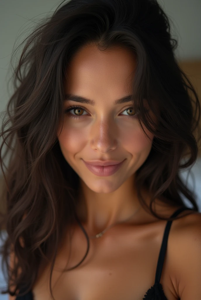 Beautiful girl with wavy long hair, latina, 12 years, ass, pussy