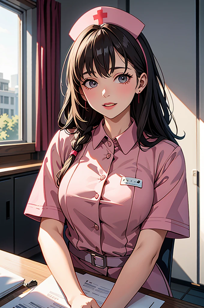 Beautuful Women、Neat face、nurse、Nurse's Cap、hospitals、Sexy、A sexy、running in the hospital、hallway