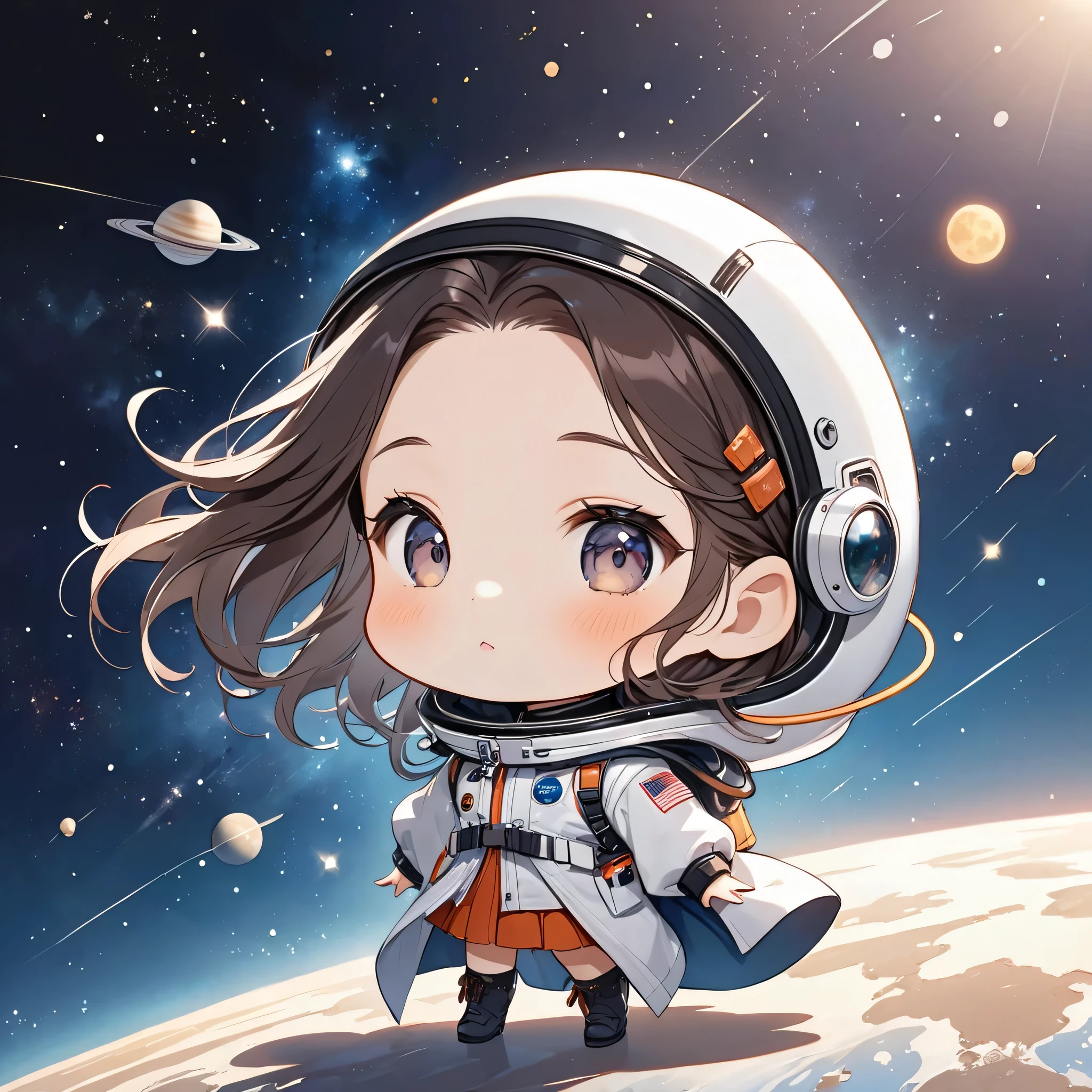 The most beautiful girl of all time, chibi, Space Travel, 