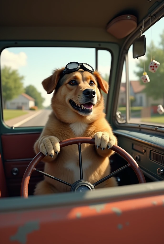 Dog driving 