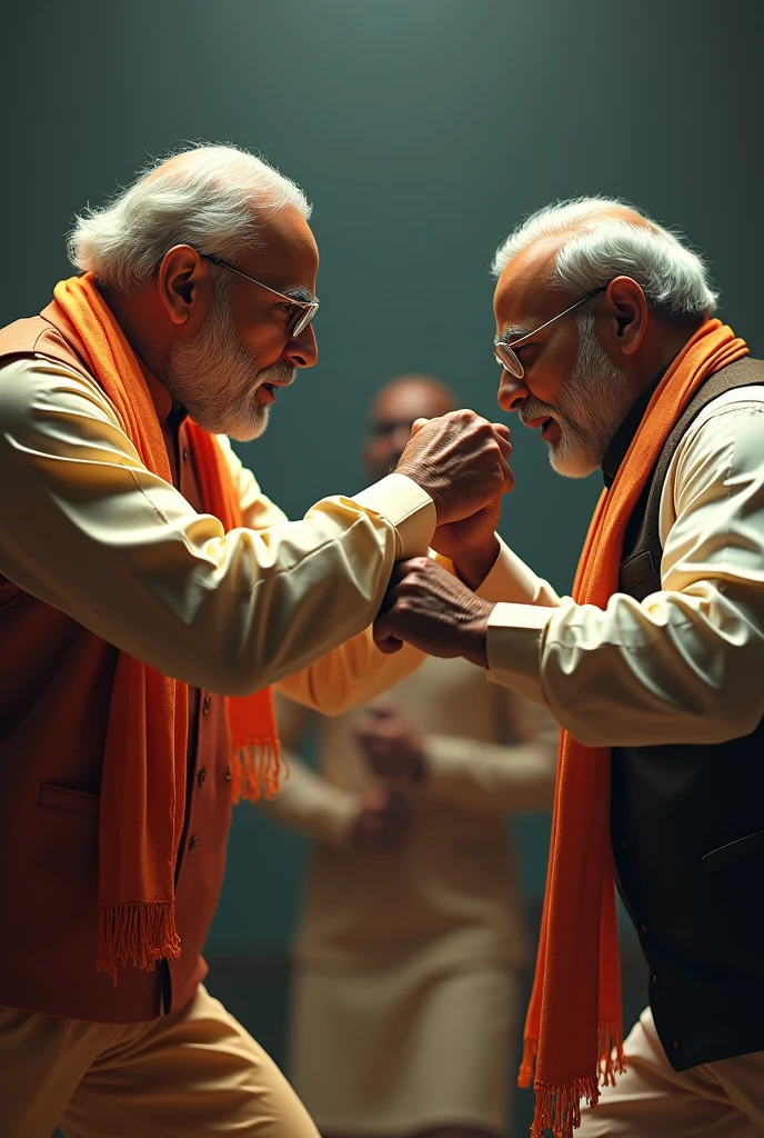 Narendra modi punching Yogi adhitya nath ji