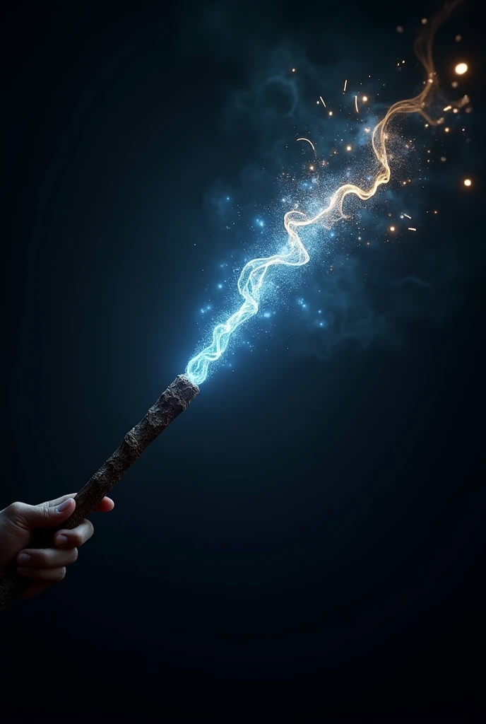 magic wand effect trail, effect only without character black background, cinematic lighting,