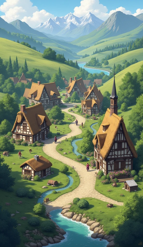 a village seen
