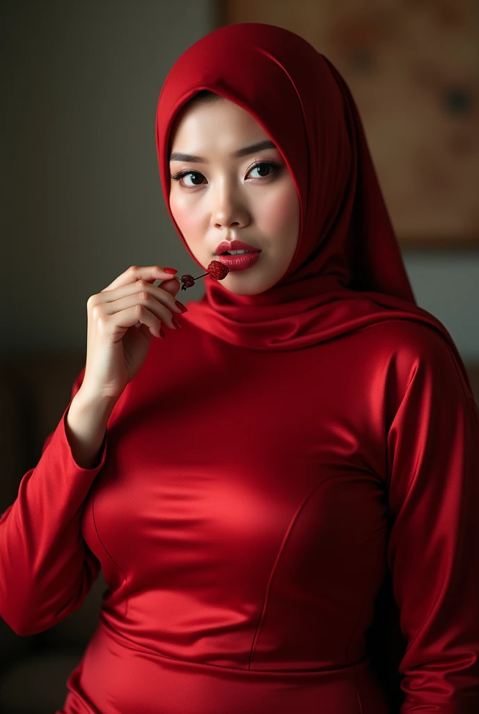 best quality, masterpiece:1.2), detailed, perfect face(HIJAB SATIN RED) . 35year old women, (( detail on subject, ((saggy breast) fuck with man on bed) ((bokeh background only)). Asian girl body type. ((Petite))Sharp photo. Detail on face. Girl . ((Nude breast))((Full body nude). ((Big tight)). chubby Japan Milf . Big busty breast saggy. Big ass nude. .((Bite her own lips)) open mouth.(Pink hijab)