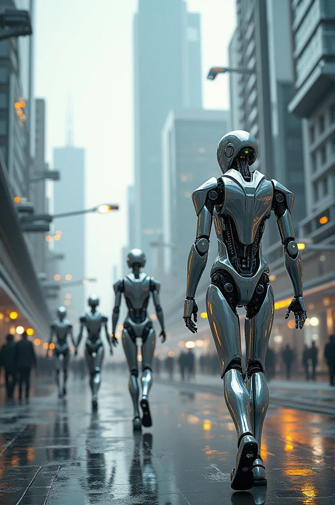 Robots are working for us. There has been a great deal of technological advancement.