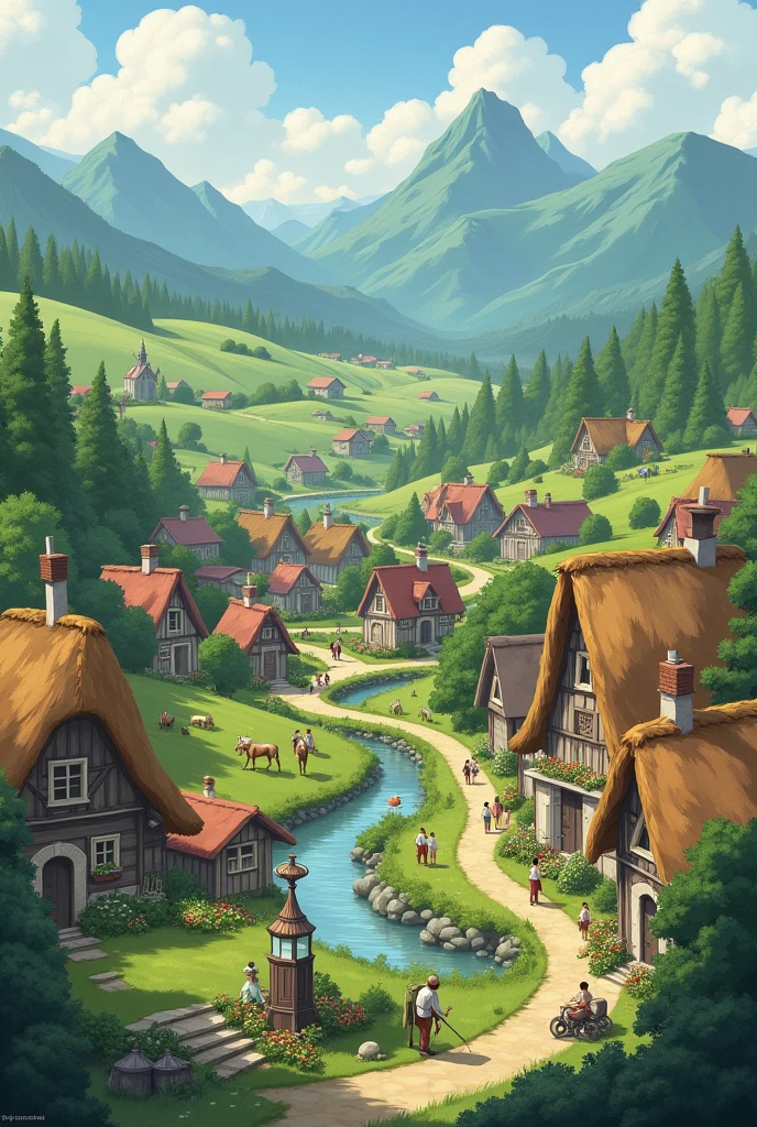 a village seen