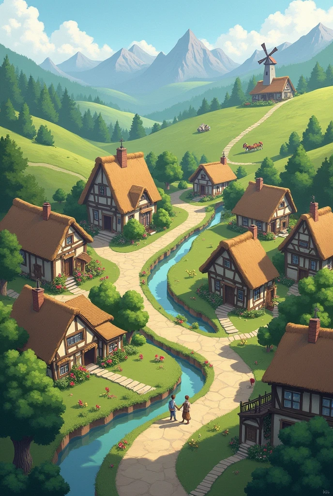 a village seen